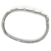 stalen armband heren met zwarte lijnen lotus style - 601068 stalen armband heren met zwarte lijnen lotus style - 601068