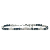 stalen armband met zwart en stalen kralen - 601079 stalen armband met zwart en stalen kralen - 601079