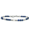 armband van lotus style stalen armband met blauwe en stalen kralen - 601080 armband van lotus style stalen armband met blauwe en stalen kralen - 601080
