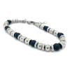 lotus style kralenarmband met stalen en zwarte kralen 19.5 -21cm - 601088 lotus style kralenarmband met stalen en zwarte kralen 19.5 -21cm - 601088