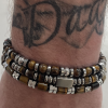 kralenarmband bruin van lotus style, stalen en bruine kralen 19.5-21cm - 601089 kralenarmband bruin van lotus style, stalen en bruine kralen 19.5-21cm - 601089