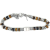 kralenarmband bruin van lotus style, stalen en bruine kralen 19.5-21cm - 601089 kralenarmband bruin van lotus style, stalen en bruine kralen 19.5-21cm - 601089