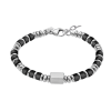 kralenarmband zwart van lotus style, stalen en zwarte kralen 19.5-21cm - 601090 kralenarmband zwart van lotus style, stalen en zwarte kralen 19.5-21cm - 601090