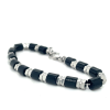 kralenarmband van lotus style stalen en bruine kralen 19.5-22cm - 601091 kralenarmband van lotus style stalen en bruine kralen 19.5-22cm - 601091