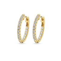 Diamanten oorringen geel goud met lab grown diamant 0.46ct (2x 0.23ct) h si - 601095 Diamanten oorringen geel goud met lab grown diamant 0.46ct (2x 0.23ct) h si - 601095