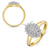 prachtige ring met lab grown diamant 0.48ct h si maat 54 in geel goud - 601096 prachtige ring met lab grown diamant 0.48ct h si maat 54 in geel goud - 601096
