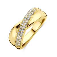 ring met lab grown diamanten 0.30ct h si geel goud maat 54 - 601097 ring met lab grown diamanten 0.30ct h si geel goud maat 54 - 601097