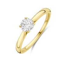geel gouden ring lab grown diamant 0.50ct h si maat 54 - 601098