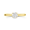 geel gouden ring lab grown diamant 0.50ct h si maat 54 - 601098 geel gouden ring lab grown diamant 0.50ct h si maat 54 - 601098