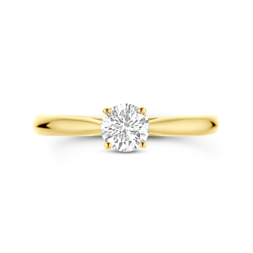 geel gouden ring lab grown diamant 0.50ct h si maat 54 - 601098 geel gouden ring lab grown diamant 0.50ct h si maat 54 - 601098