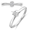 wit gouden ring met lab grown diamant 0.25ct h si maat 54 - 601099 wit gouden ring met lab grown diamant 0.25ct h si maat 54 - 601099