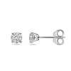 oorknoppen wit goud met lab grown diamant 0.50ct (2x 0.25ct) h si 4 mm - 601101 oorknoppen wit goud met lab grown diamant 0.50ct (2x 0.25ct) h si 4 mm - 601101