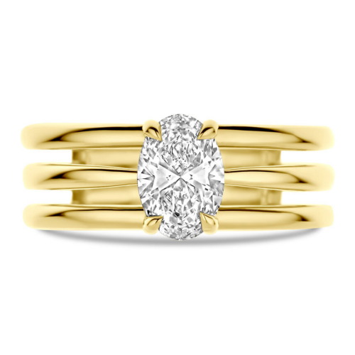 prachtige gouden ring met grote lab grown diamant 1.00ct h si maat 53,5 - 601104 prachtige gouden ring met grote lab grown diamant 1.00ct h si maat 53,5 - 601104