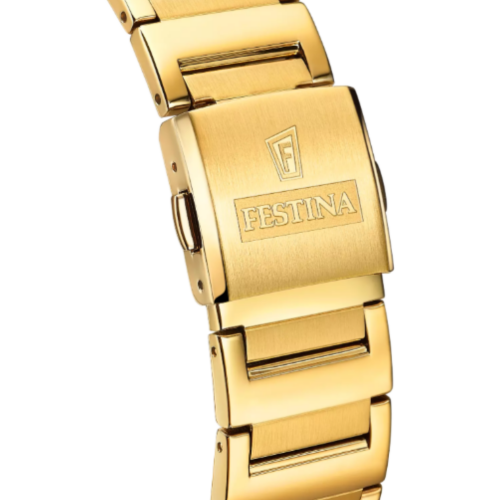 F20678-1 festina heren horloge goud kleurig rechthoekig - 601106