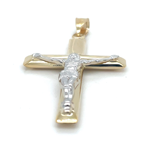 Gouden kruis hanger met corpus - 601108 Gouden kruis hanger met corpus - 601108