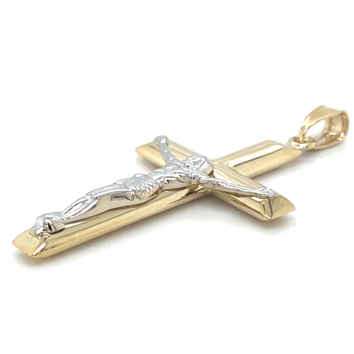Gouden kruis hanger met corpus - 601108 Gouden kruis hanger met corpus - 601108