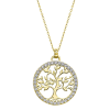 lotus style ketting goudkleurig levensboom groot 42-45cm - 601136