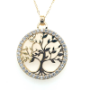 lotus style ketting goudkleurig levensboom groot 42-45cm - 601136