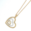 lotus style ketting goudkleurig hartje - 601138