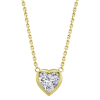 lotus style ketting goudkleurig hartje klein - 601139