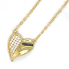 lotus style ketting goudkleurig hartje 42-45cm - 601140