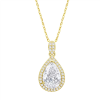 lotus style ketting goudkleurig druppel 42cm - 45cm - 601141