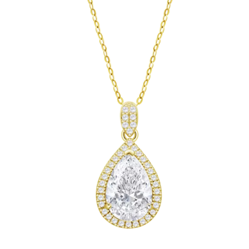 lotus style ketting goudkleurig druppel 42cm - 45cm - 601141