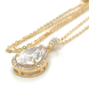 lotus style ketting goudkleurig druppel 42cm - 45cm - 601141
