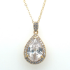 lotus style ketting goudkleurig druppel 42cm - 45cm - 601141