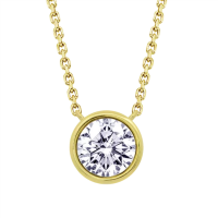 lotus style ketting goudkleurig met zirkonia steentje - 601142 lotus style ketting goudkleurig met zirkonia steentje - 601142