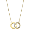Goudkleurige stalen ketting met cirkels - 601148