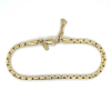 goudkleurige stalen armband cordano schakels 22cm - 601150