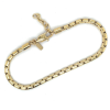goudkleurige stalen armband cordano schakels 22cm - 601150