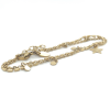 goudkleurige stalen armband bolletjes en sterretjes - 601151 goudkleurige stalen armband bolletjes en sterretjes - 601151