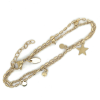 goudkleurige stalen armband bolletjes en sterretjes - 601151 goudkleurige stalen armband bolletjes en sterretjes - 601151