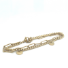 goudkleurige stalen armband met hartjes paperclip en gourmet schakel - 601154 goudkleurige stalen armband met hartjes paperclip en gourmet schakel - 601154