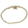 goudkleurige stalen armband met blokjes - 601155