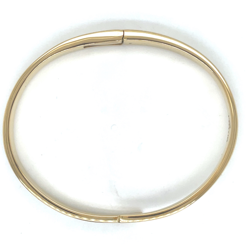 goudkleurige stalen armband bangel met steentjes - 601162 goudkleurige stalen armband bangel met steentjes - 601162