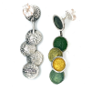 Arior oorknoppen singular groen met lange hangers - 601163 Arior oorknoppen singular groen met lange hangers - 601163