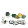 Arior oorknoppen singular groen met lange hangers - 601163 Arior oorknoppen singular groen met lange hangers - 601163
