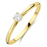 Gouden ring met lab grown diamant 0.10ct h si maat 52 - 601167