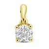 gouden hanger met lab grown diamant 0.25ct h si 9,5 mm - 601168