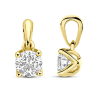 gouden hanger met lab grown diamant 0.25ct h si 9,5 mm - 601168