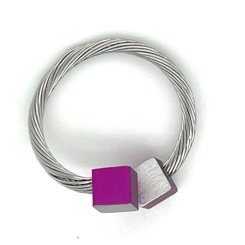 clic ring kubus paars - 601173 clic ring kubus paars - 601173