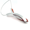 collier Belle van Clic by Suzanne in aluminium special oranje-rood C74 - 601175