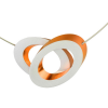 collier clic Olivia ovalen op elkaaar oranje - 601176 collier clic Olivia ovalen op elkaaar oranje - 601176