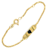 baby plaat graveer armband in 14 karaat goud 12-14cm - 601180 baby plaat graveer armband in 14 karaat goud 12-14cm - 601180