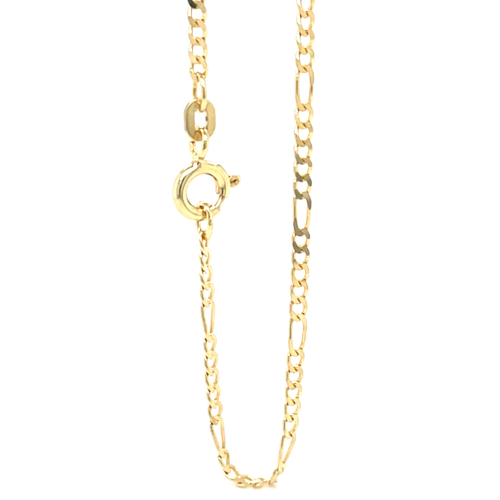 ketting figaro 1.8mm 50cm geel goud massief - 601182