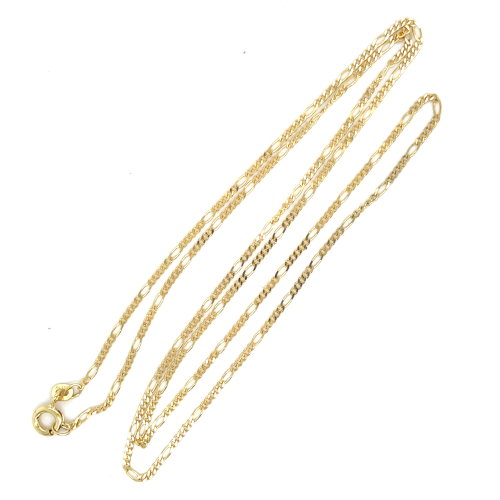 ketting figaro 1.5mm en 60cm massief gouf - 601183