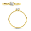 gouden ring met zirkonia steentje maat 52 - 601185